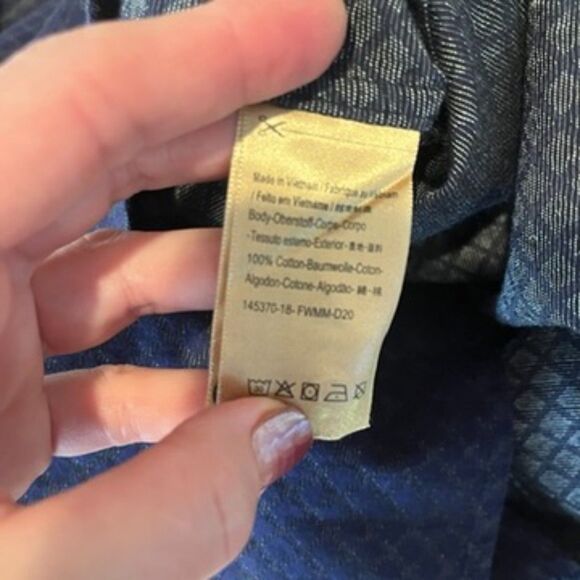 Scotch & Soda Purple-Blue Diamond Dress Shirt Button Front Slim Fit Medium - Picture 5 of 6